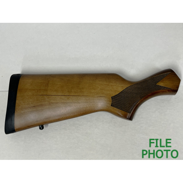 Butt Stock - Hard Wood - w/ Solid Recoil Pad - Checkered - Original Butt Stock - Hard Wood - w/ Solid Recoil Pad - Checkered - Original